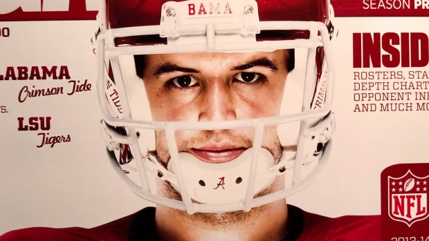AJ McCarron, LSU game program, Nov. 9, 2013